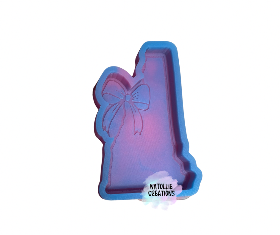 New Hampshire W/ Bow Freshie Silicone Mold