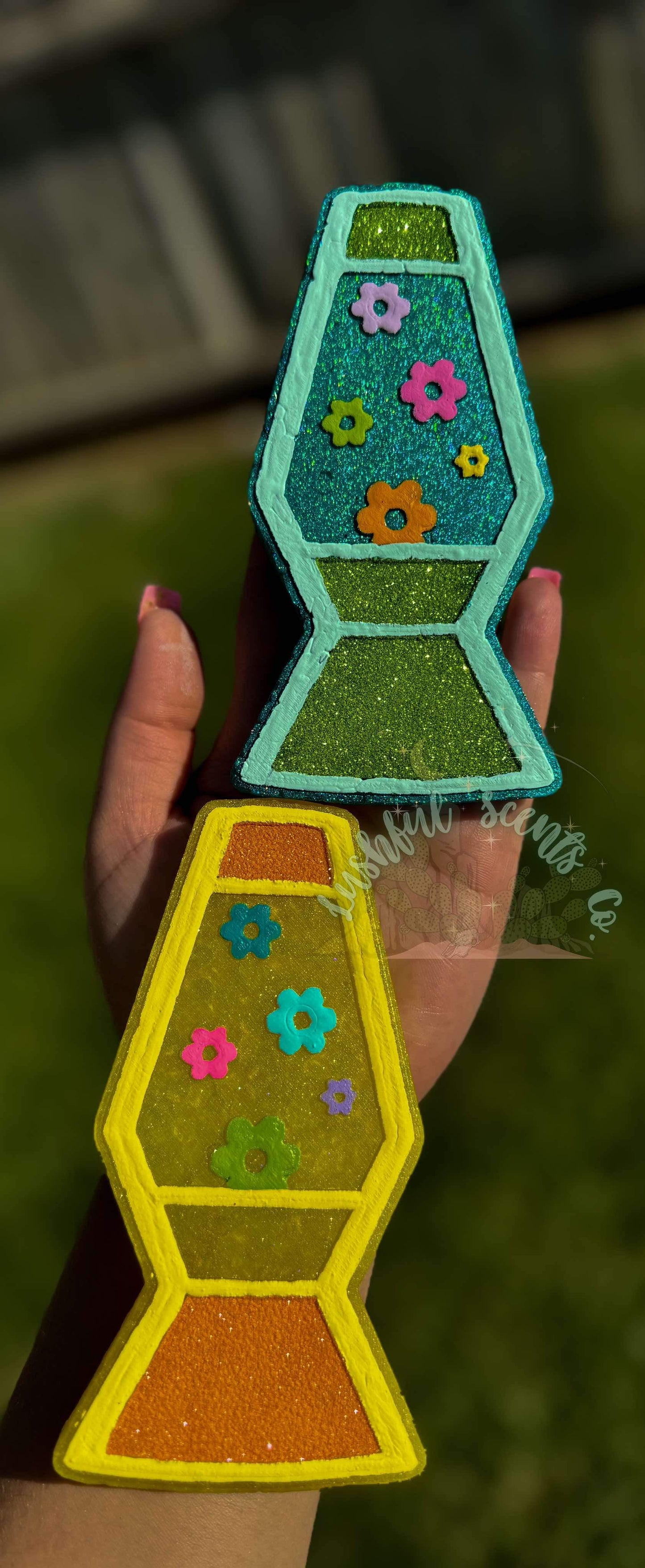 Floral Lava Lamp Freshie Silicone Mold
