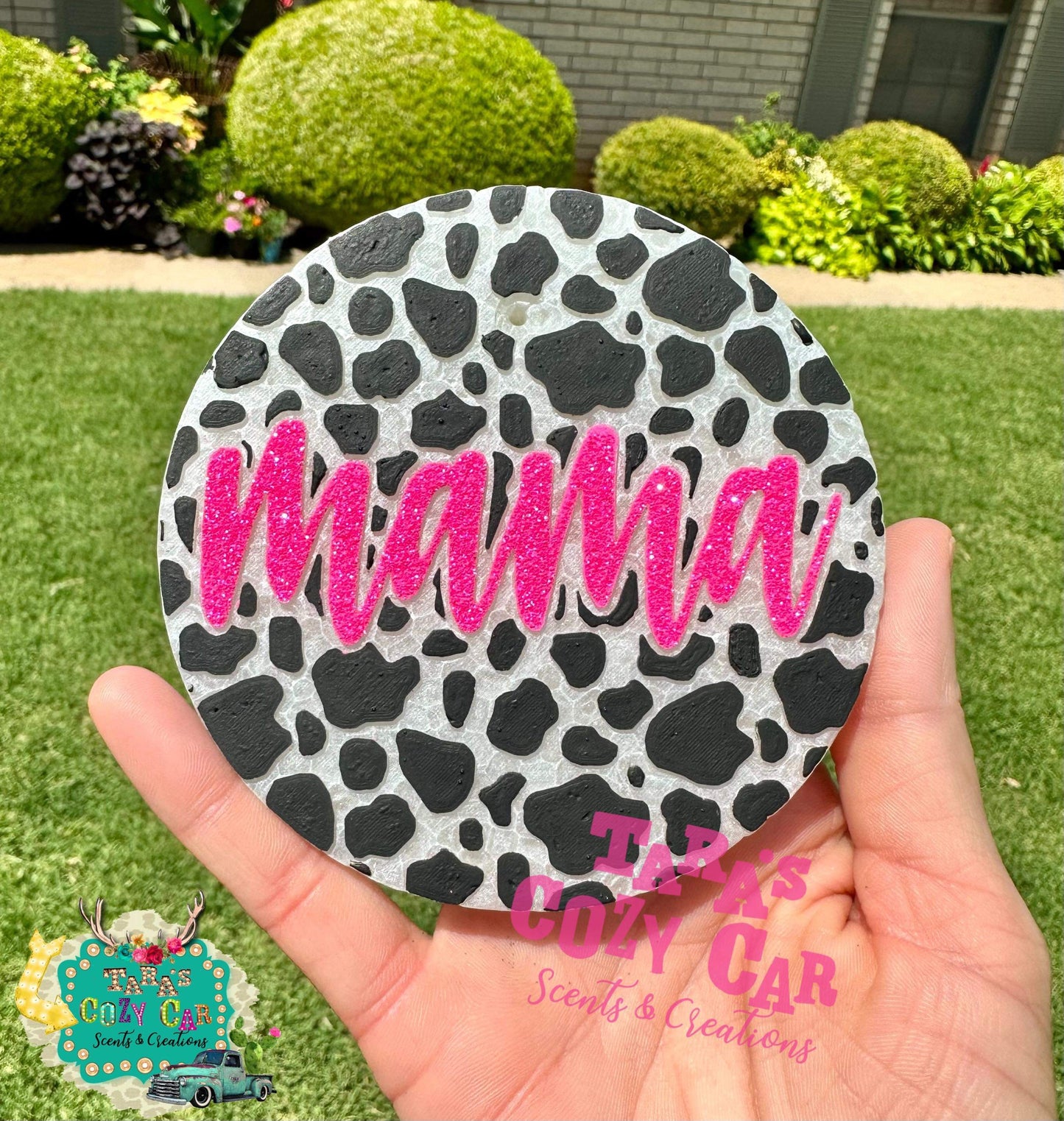 Circle Cow Mama Freshie Silicone Mold