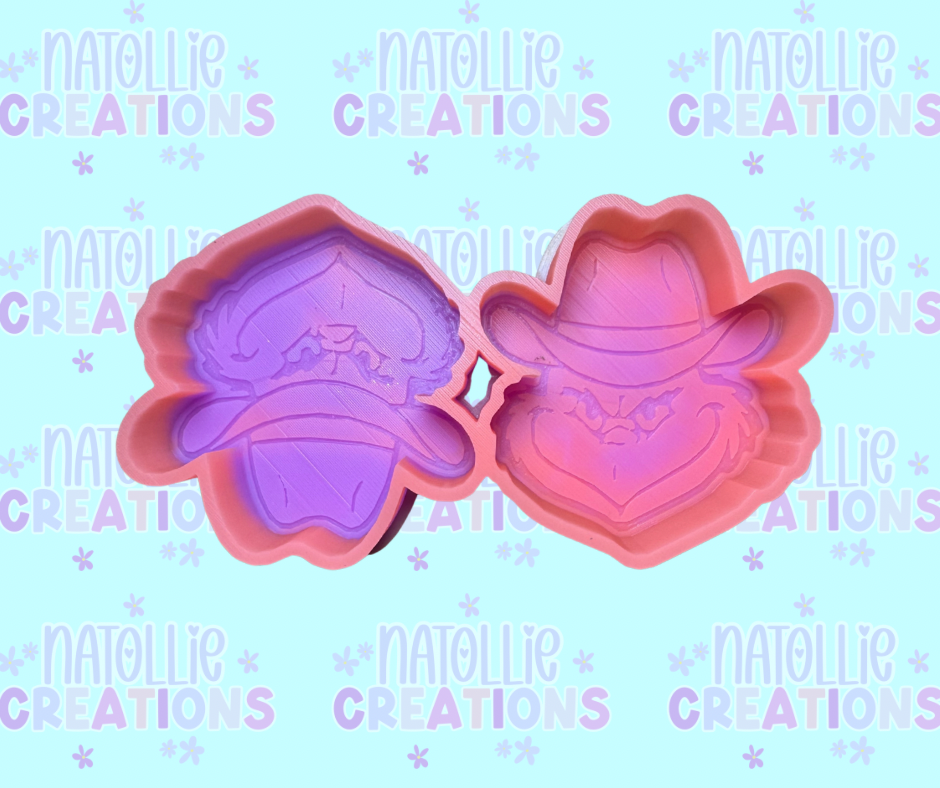 Cowboy Grouch Vent Clip Freshie Silicone Mold