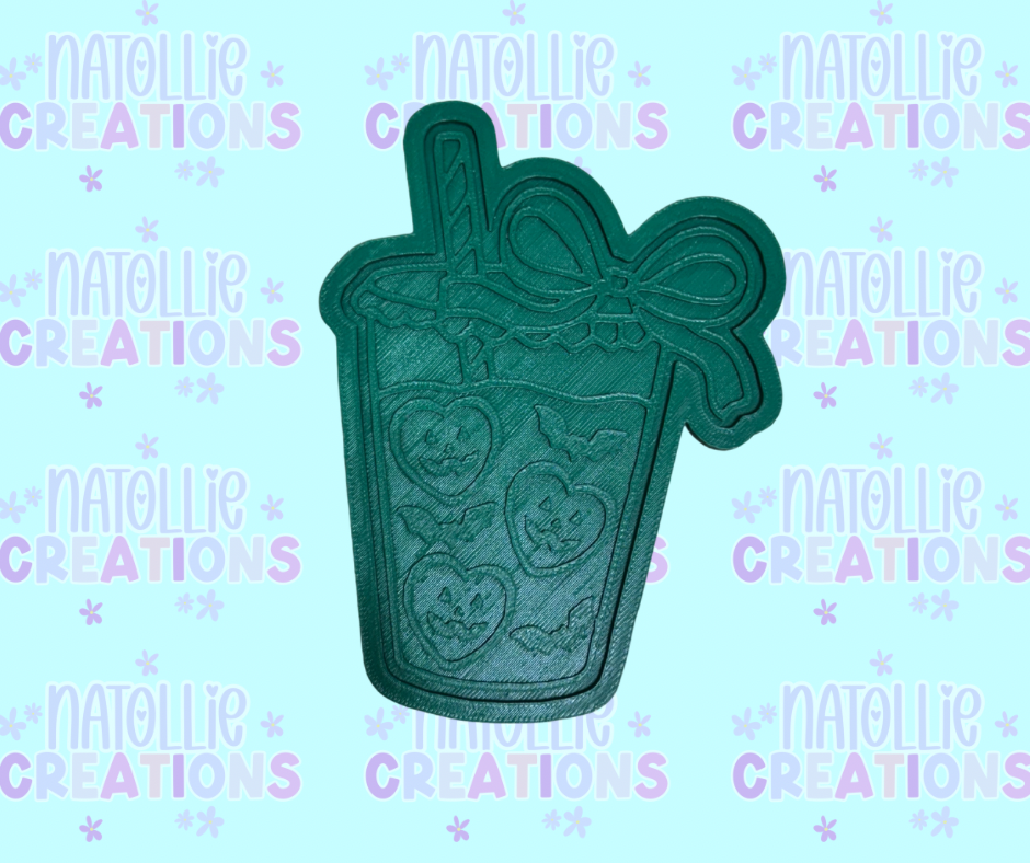 Drink W/ Bow + Inserts Freshie Silicone Mold