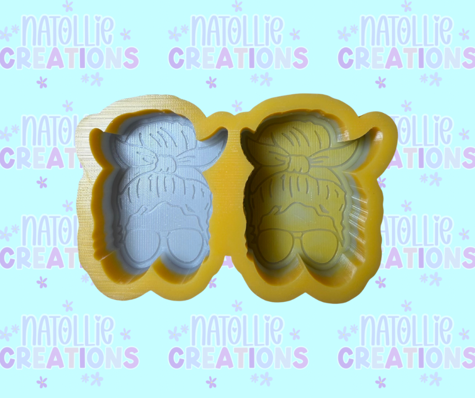 Mom Bun Vent Clip Freshie Silicone Mold