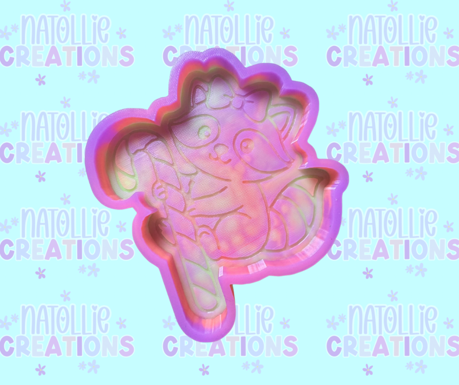 Peppermint Raccoon Freshie Silicone Mold