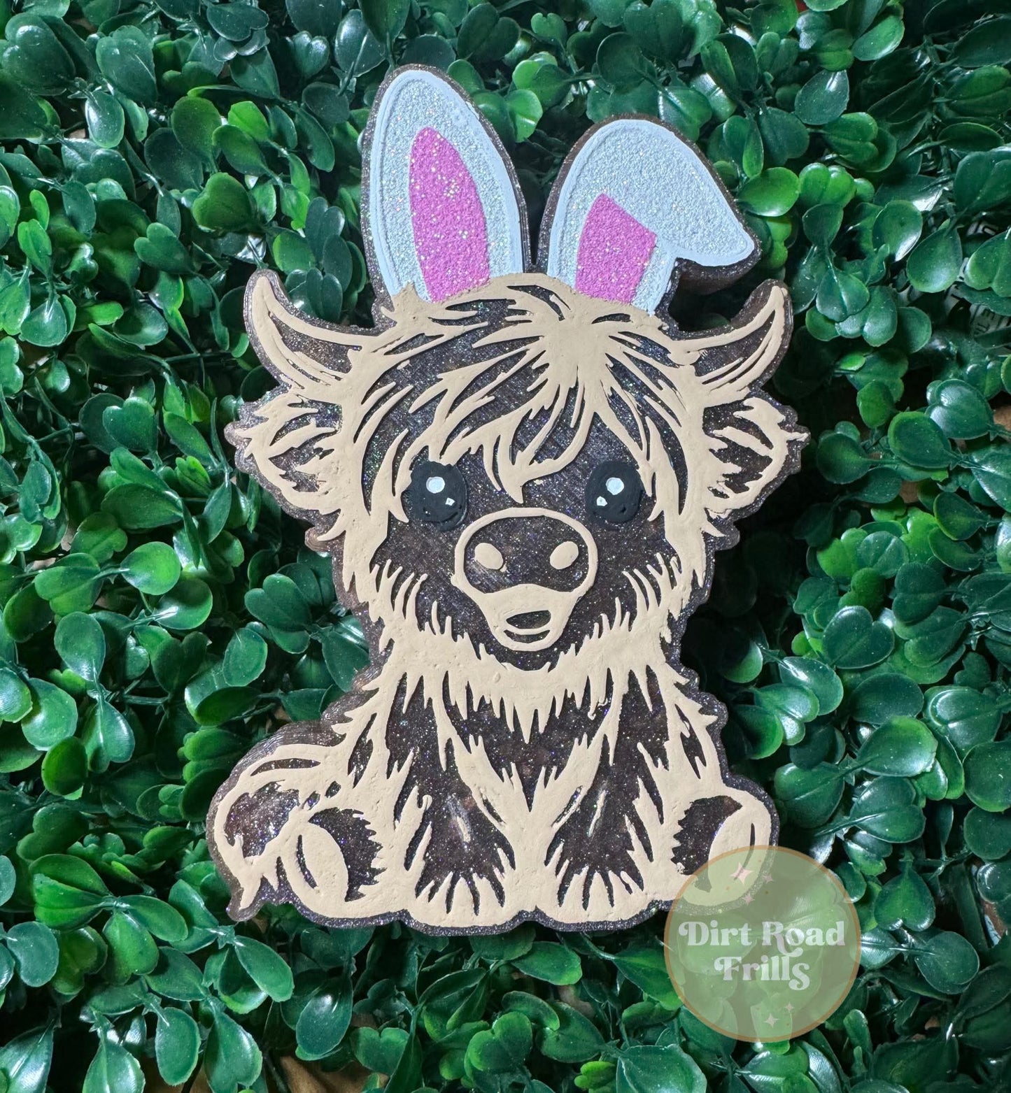 Full Body Highland W/ Bunny Ears Freshie Silicone Mold
