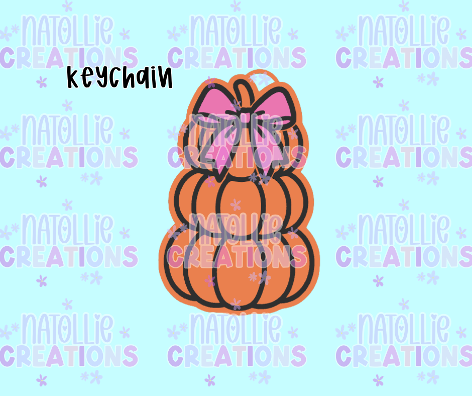 Pumpkin Stack Keychain