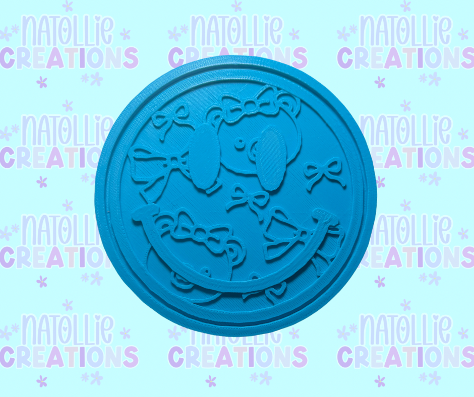 Bear / Bow Smiley Insert Freshie Silicone Mold