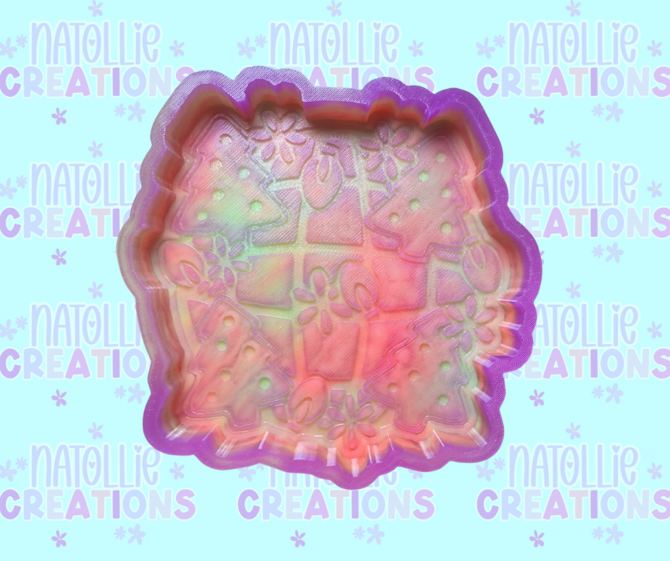 Christmas Cookie Disco Freshie Silicone Mold