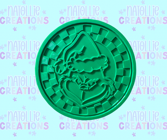 Checkered Grouch Insert Freshie Silicone Mold