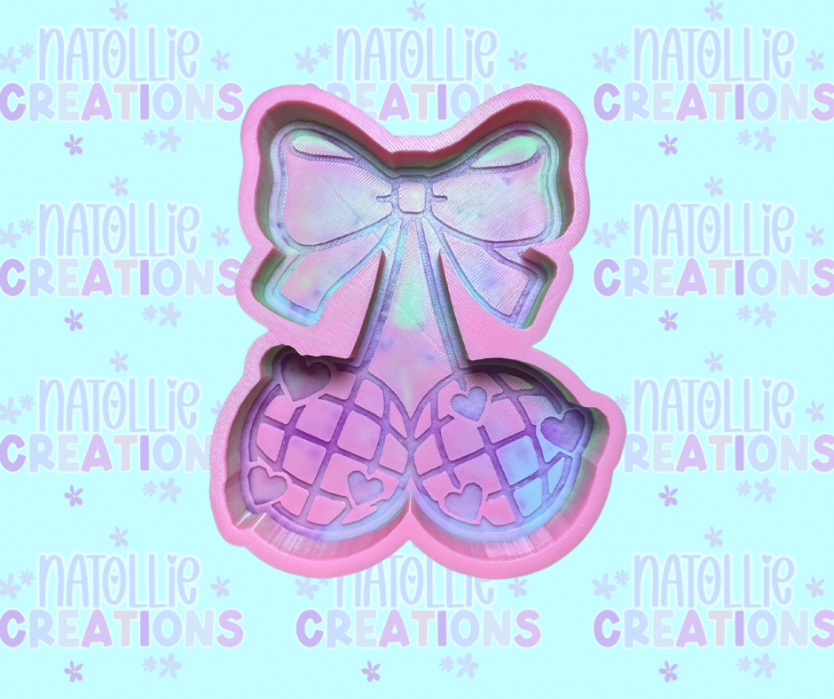 Heart Disco Cherry Freshie Silicone Mold