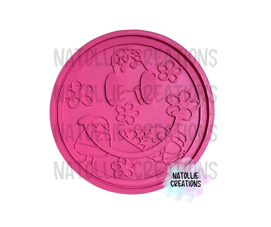 Smiley + Inserts Freshie Silicone Mold