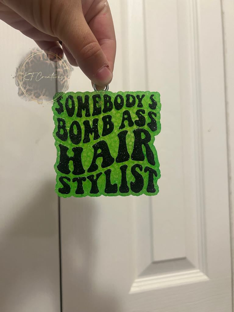 Bomb Ass Hairstylist Freshie Silicone Mold