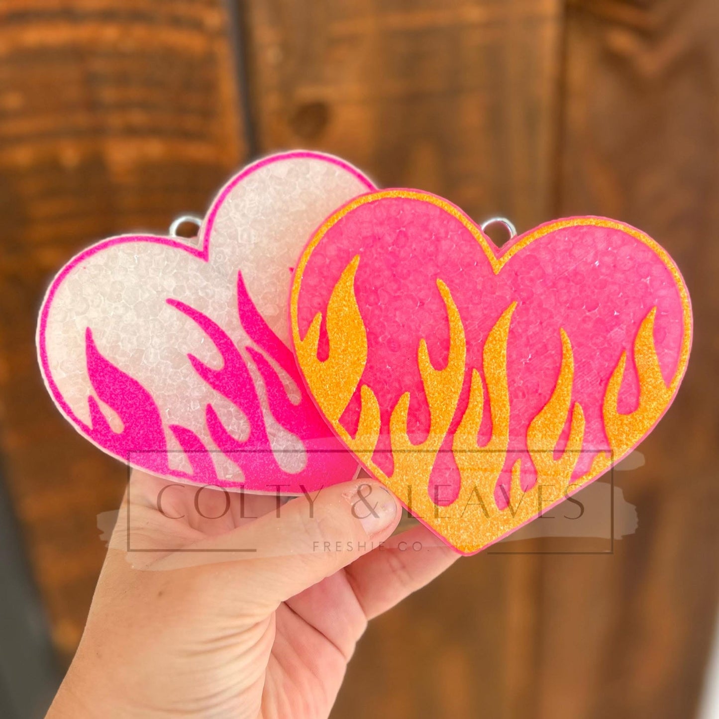 Flame Heart Freshie Silicone Mold