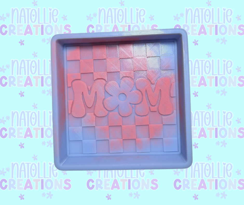 Checkered Mom Freshie Silicone Mold