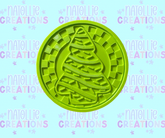 Checkered Snack Cake Insert Freshie Silicone Mold