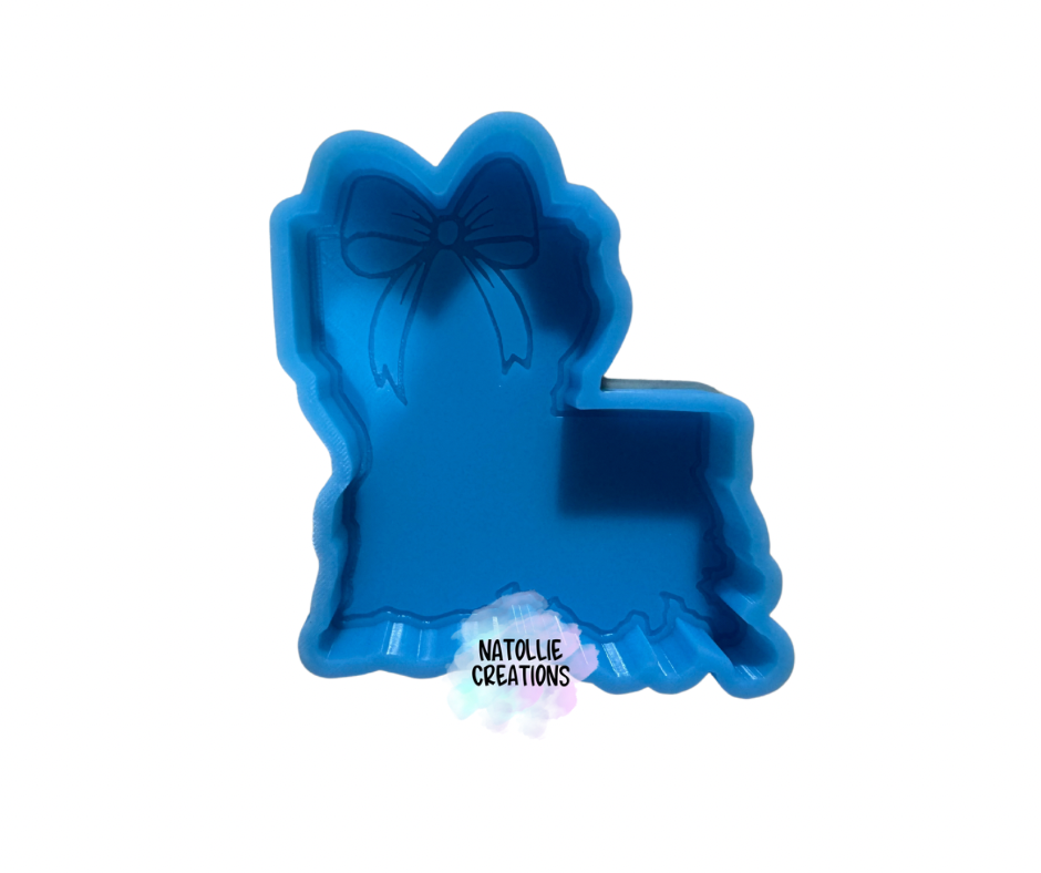 Louisana W/ Bow Freshie Silicone Mold
