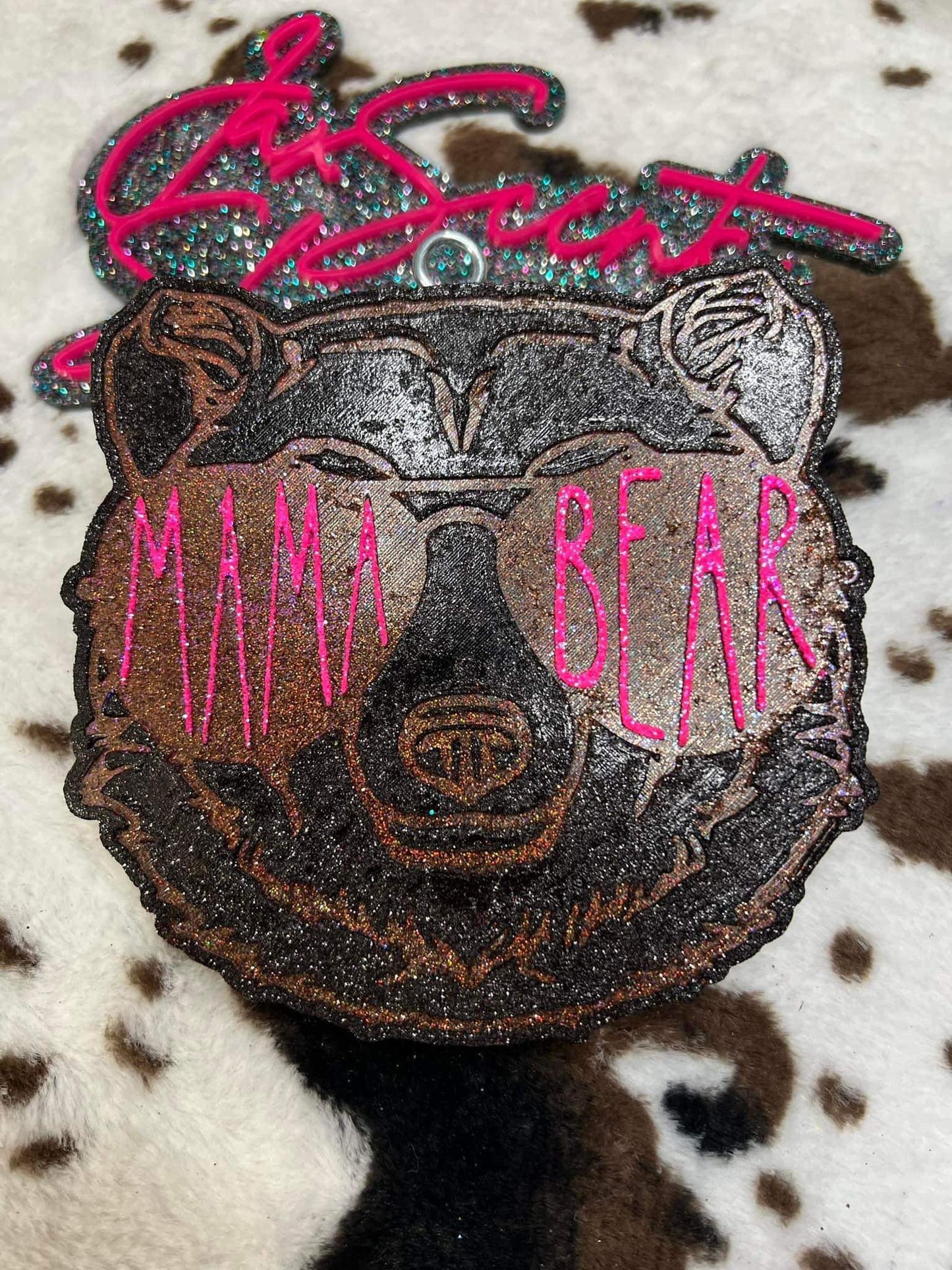 Mama Bear W/ Glasses Freshie Silicone Mold