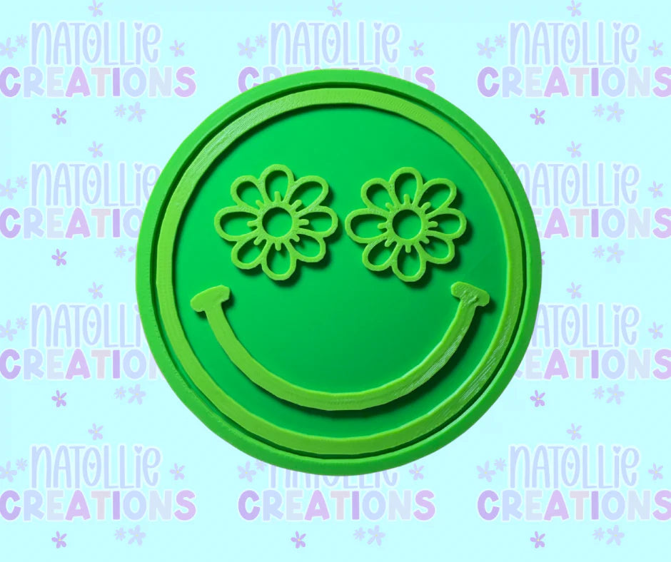Flower Eye Smiley Insert Freshie Silicone Mold
