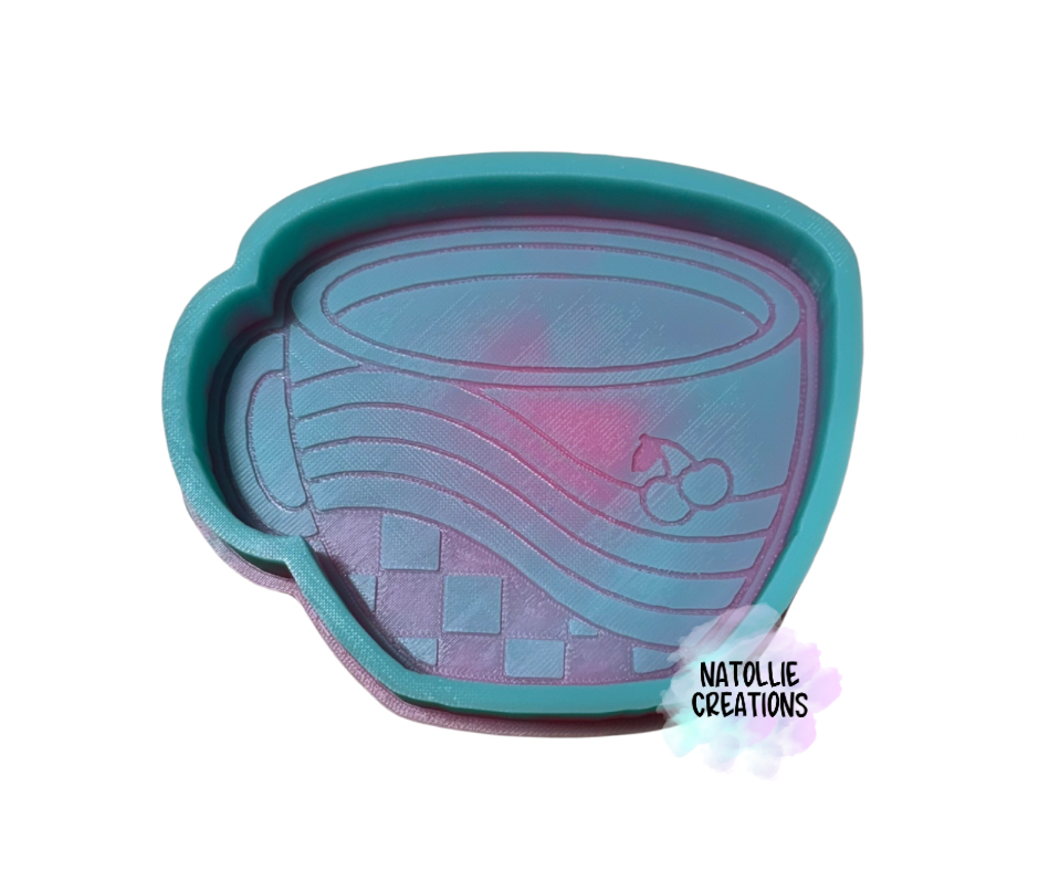 Groovy Coffee Mug Freshie Silicone Mold