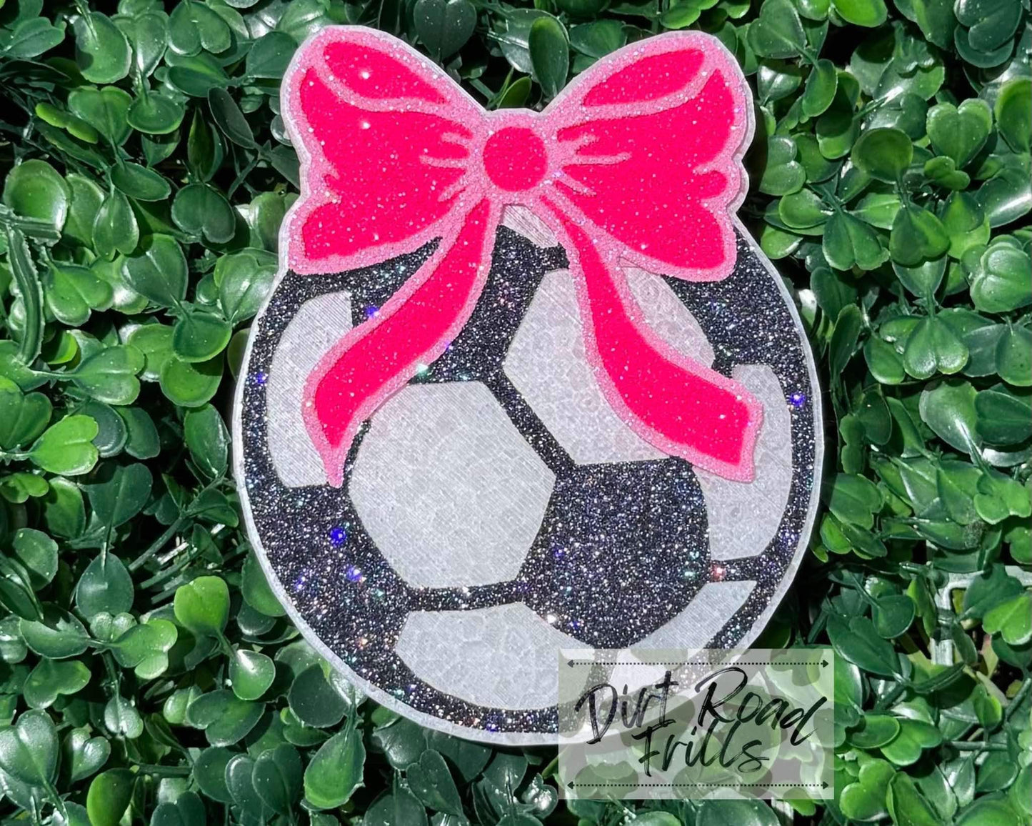Soccer W/ Bow Freshie Silicone Mold