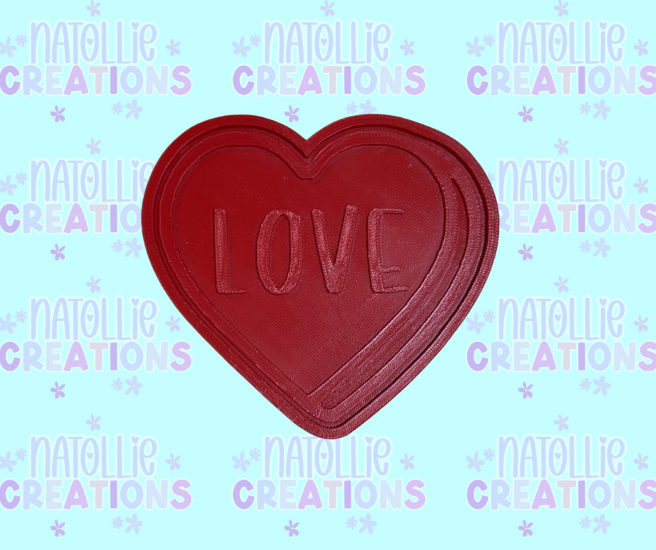 Conversation Heart + Inserts Freshie Silicone Mold