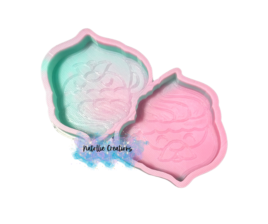 Santa Mug Vent Clip Freshie Silicone Mold