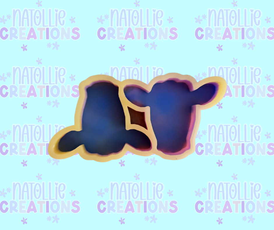 Blank Cow Vent Clip Freshie Silicone Mold