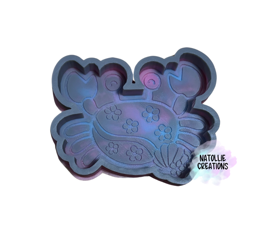 Floral Crab Freshie Silicone Mold