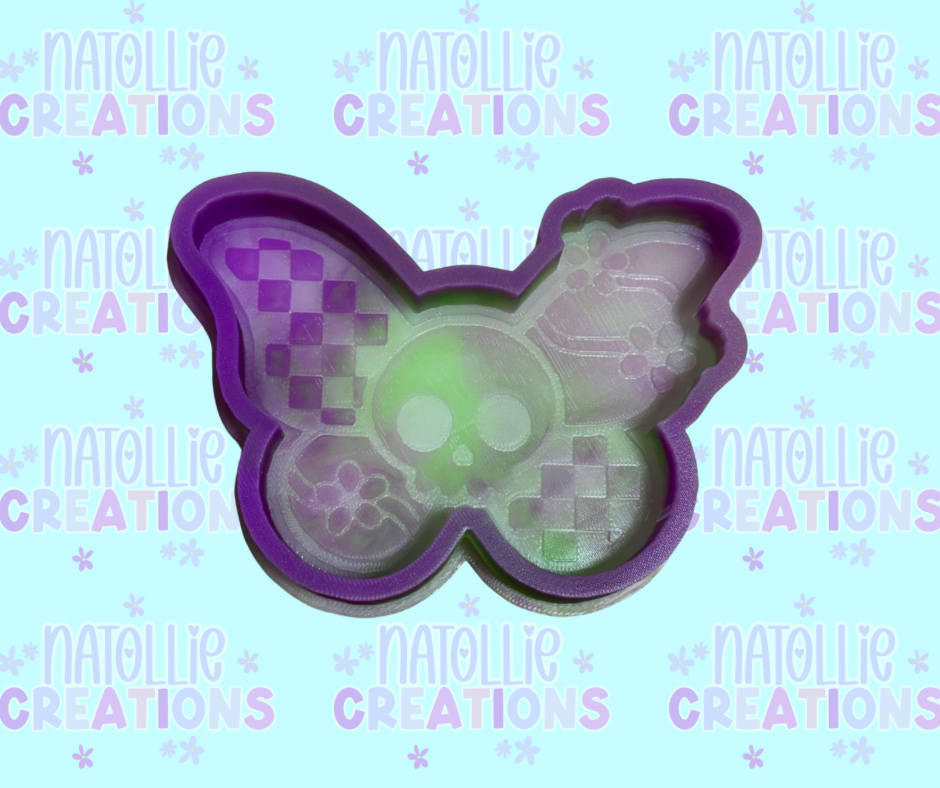 Skull Butterfly Freshie Silicone Mold