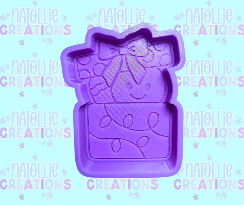 Gingerbread Present Freshie Silicone Mold