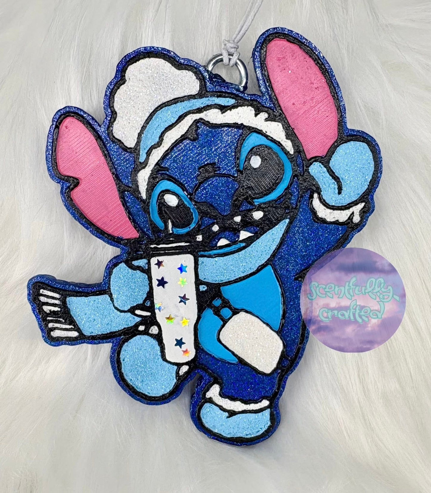 Boujee Blue Alien Freshie Silicone Mold