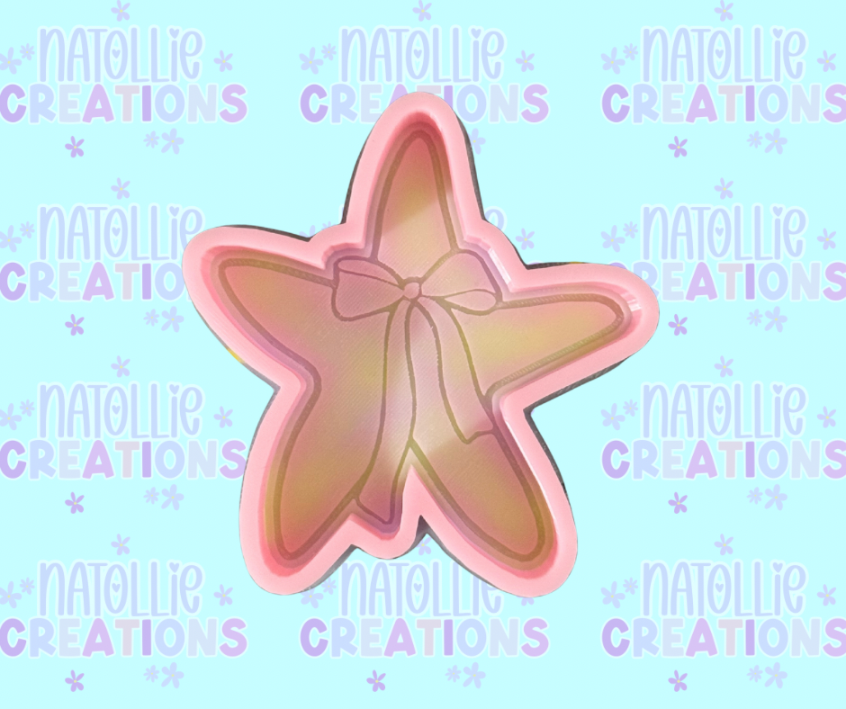 Starfish W/ Bow Freshie Silicone Mold