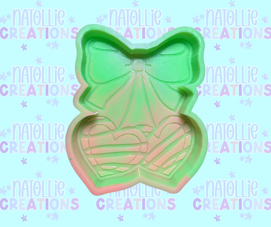 Frosted Heart Cookie Cherry Freshie Silicone Mold