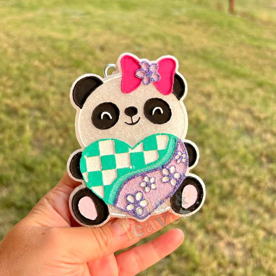 Retro Panda Freshie Silicone Mold