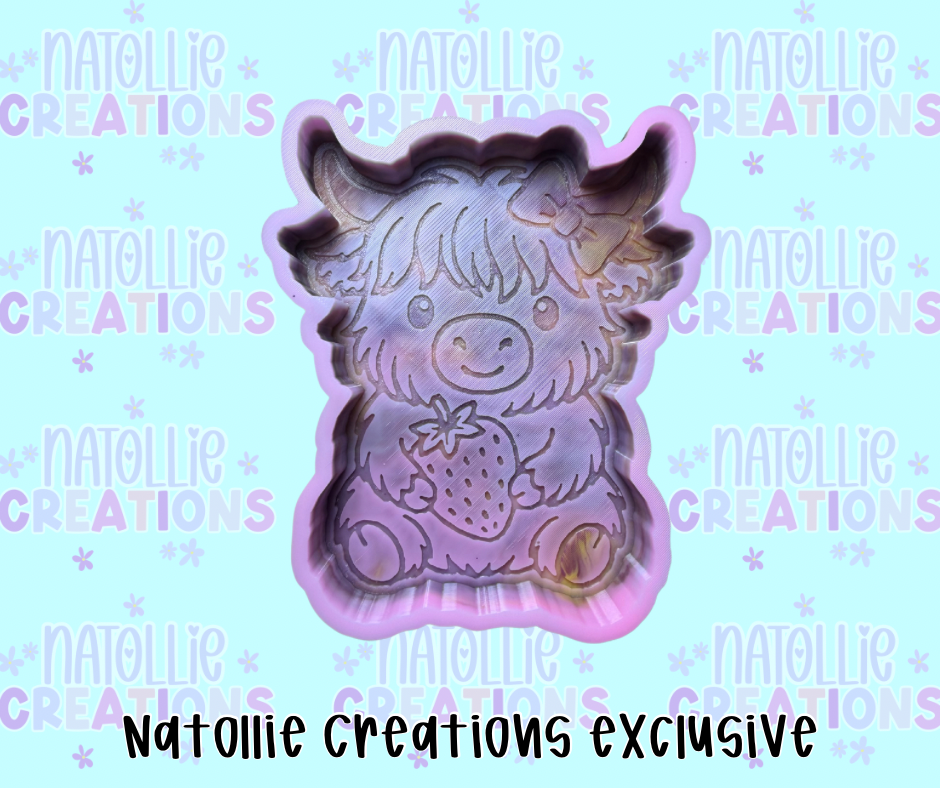 Strawberry Highland Freshie Silicone Mold