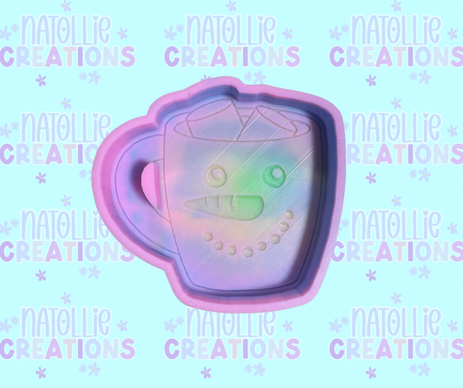 Snowman Mug Freshie Silicone Mold