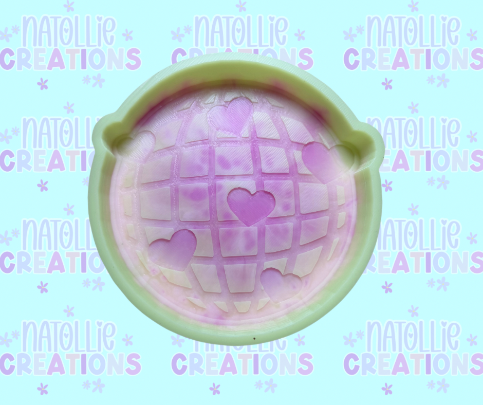 Disco W/ Hearts Freshie Silicone Mold