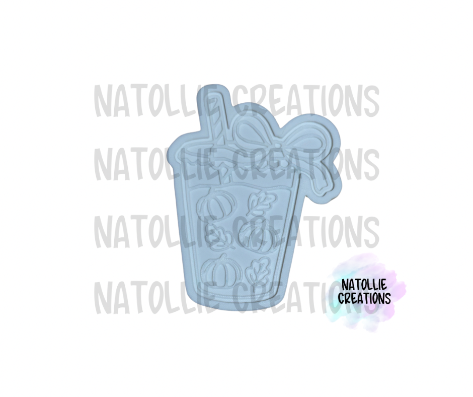 Drink W/ Bow + Inserts Freshie Silicone Mold