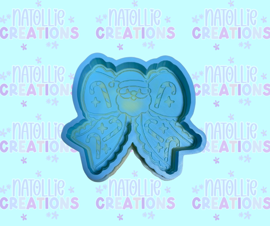 Candy Cane / Santa Bow Freshie Silicone Mold