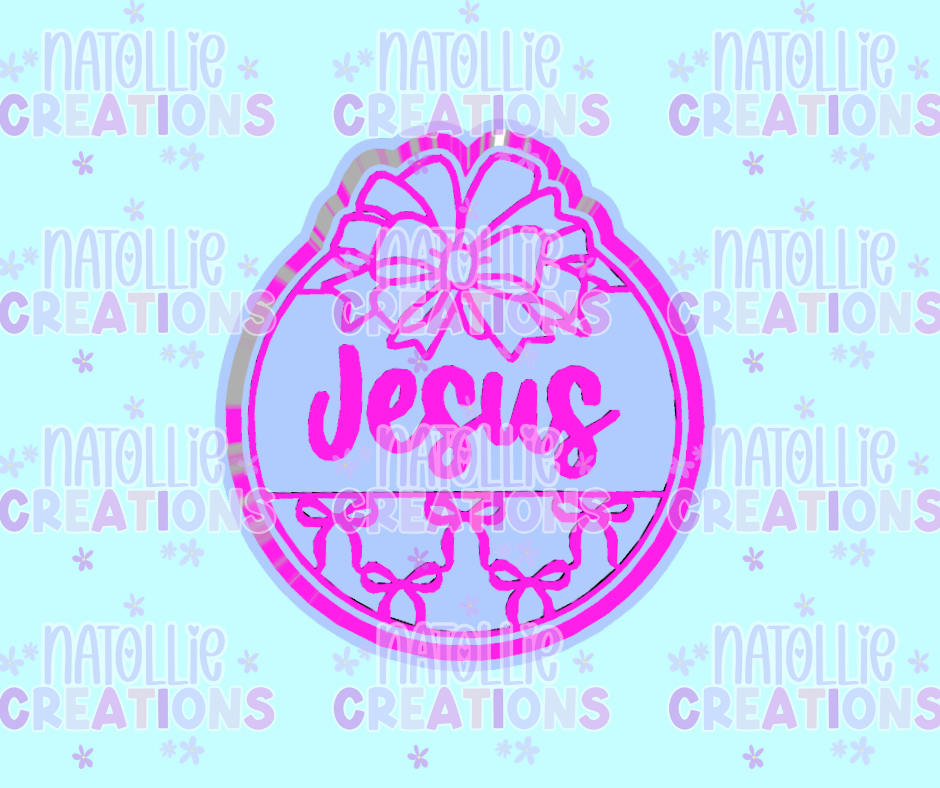 Jesus Bow Frame Freshie Silicone Mold