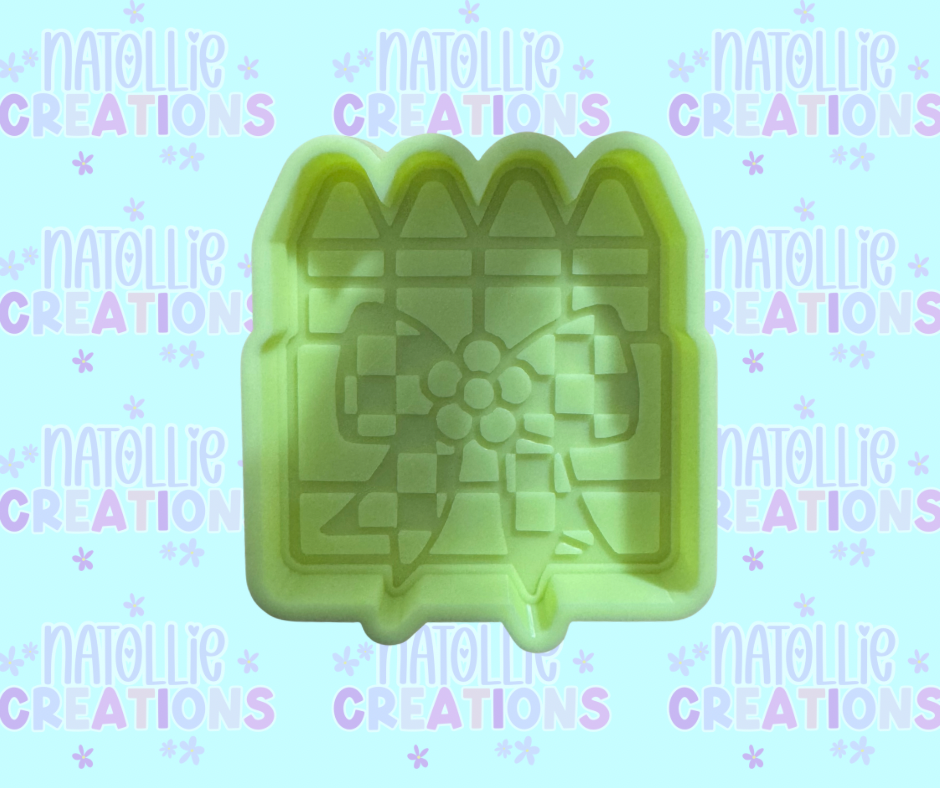 Crayon Box W/ Bow Freshie Silicone Mold
