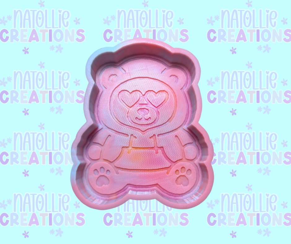 Cool Girl Bear Freshie Silicone Mold