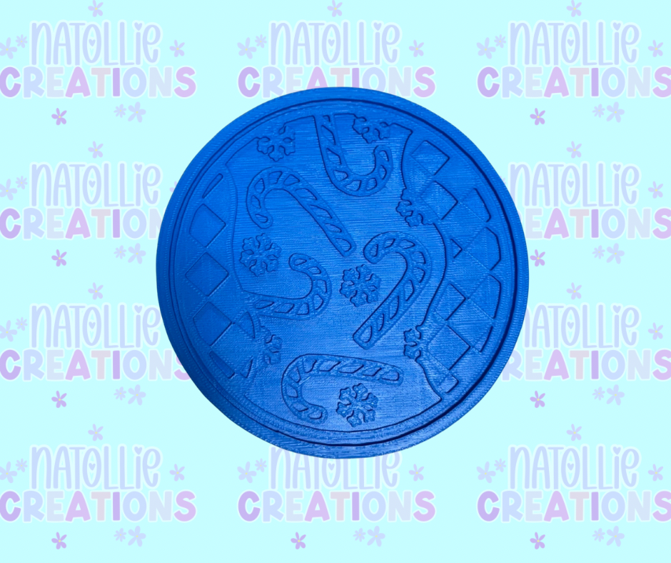 Retro Candy Cane Insert Freshie Silicone Mold