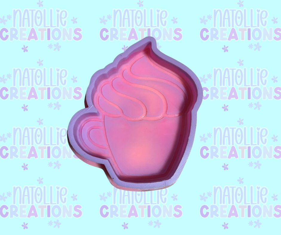 Whipped Cream Mug Freshie Silicone Mold