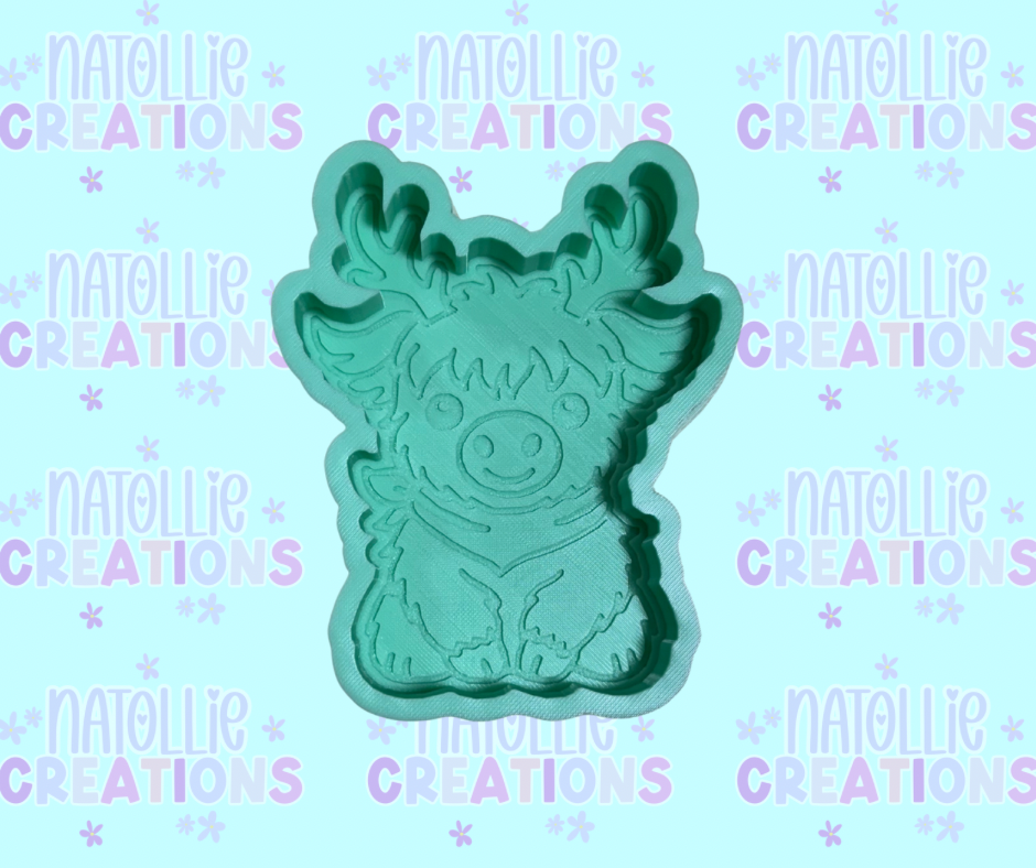 Reindeer Highland Freshie Silicone Mold