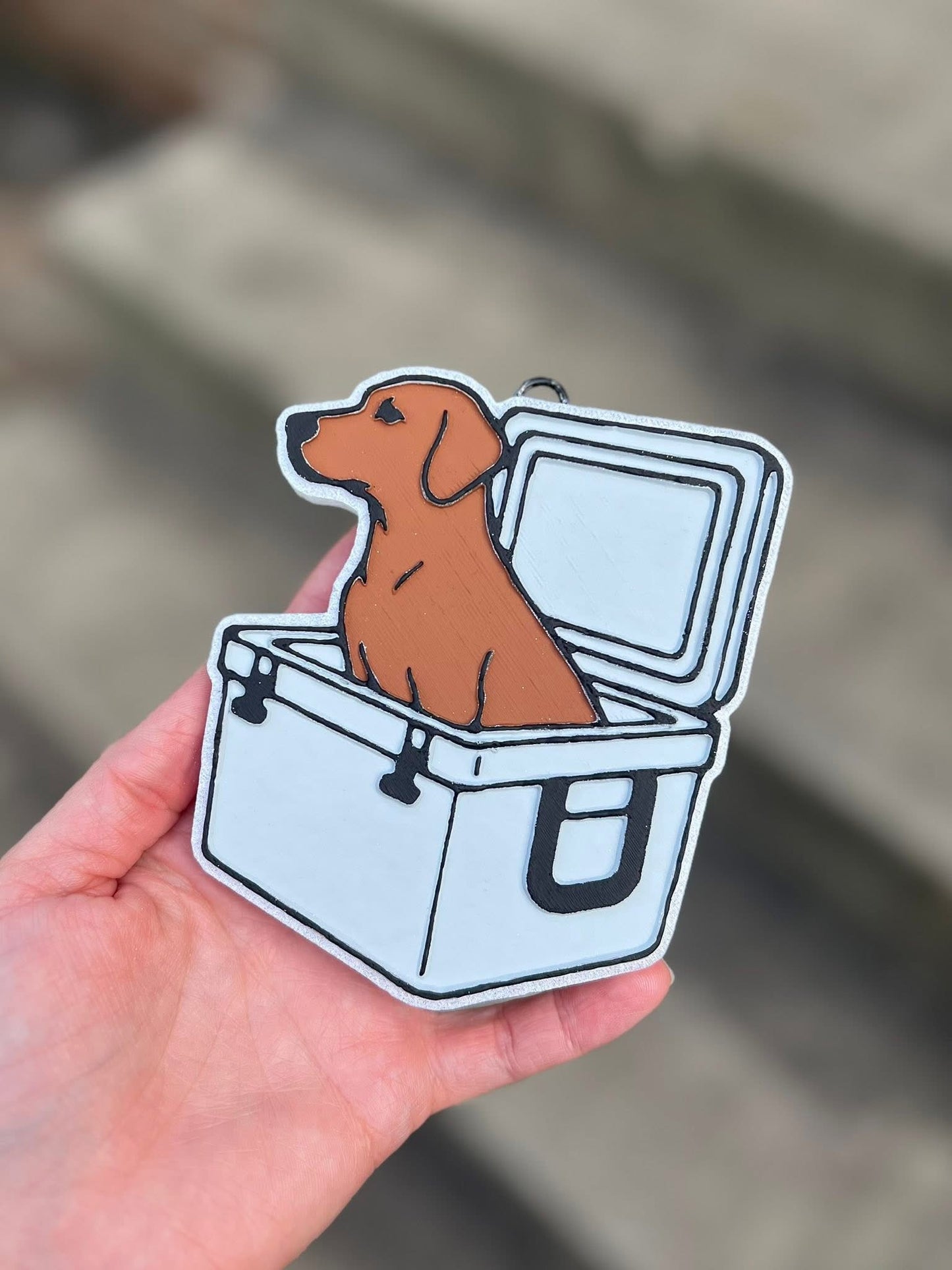 Cooler Hunting Dog Freshie Silicone Mold