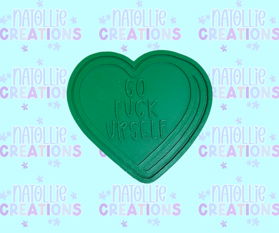 Conversation Heart + Inserts Freshie Silicone Mold