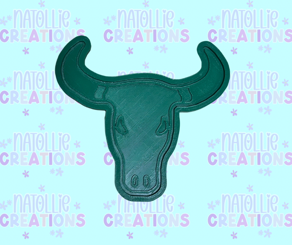Bull Skull + Inserts Freshie Silicone Mold