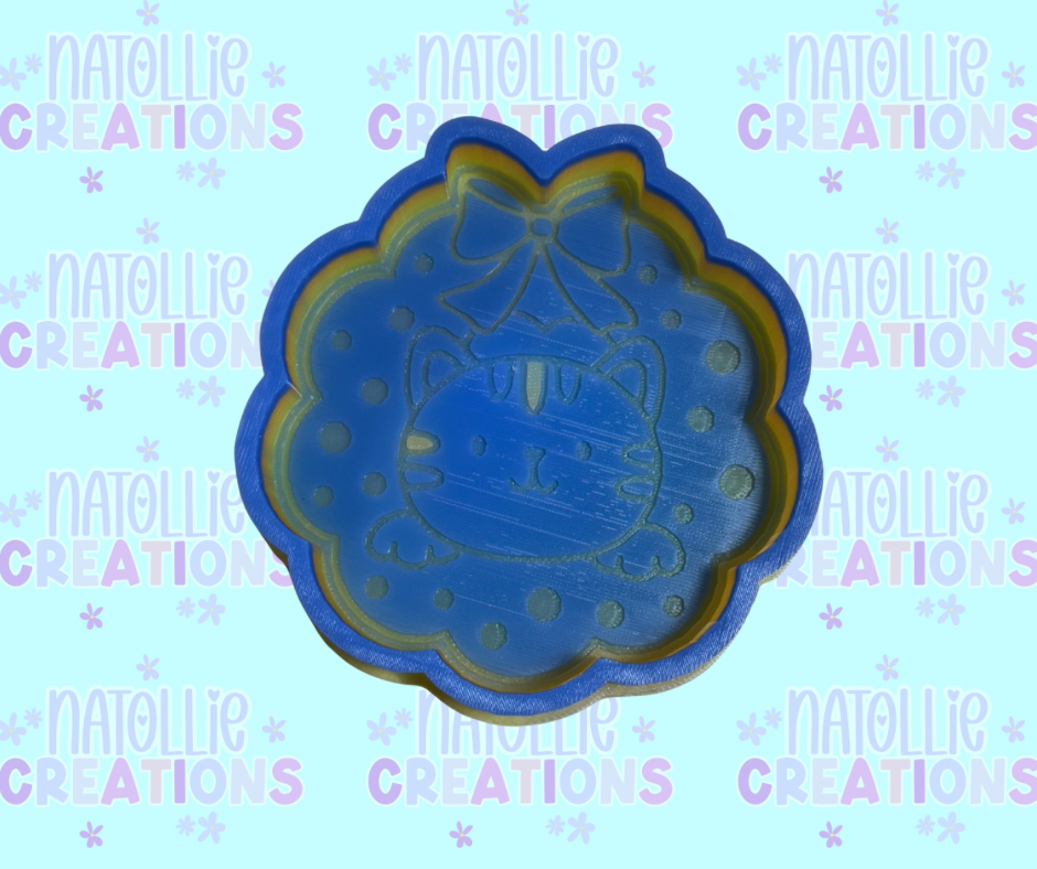 Cat Wreath Freshie Silicone Mold