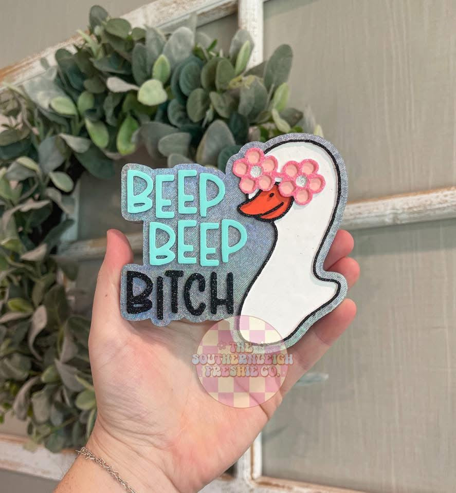 Beep Beep Bitch Goose Freshie Silicone Mold