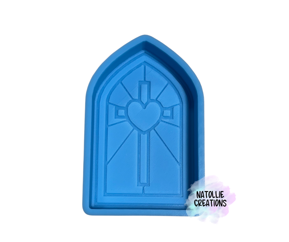 Cross Stained Glass Freshie Silicone Mold
